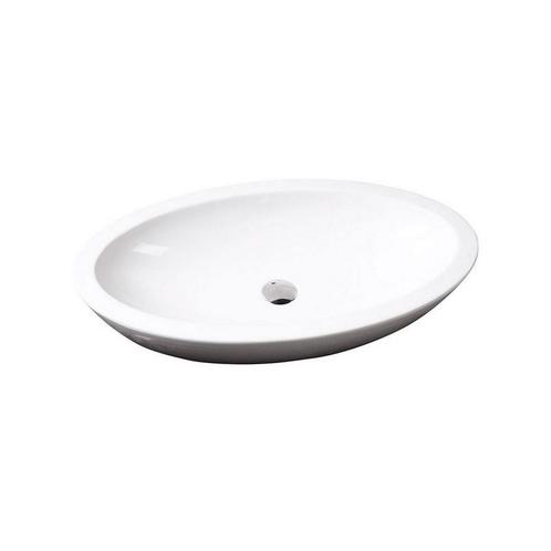 Waskom Sapho Sistema Ovaal 75x42x16 cm Keramiek Wit, Doe-het-zelf en Verbouw, Sanitair, Overige typen, Nieuw, Ophalen of Verzenden