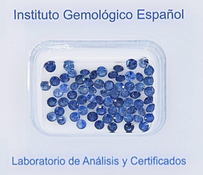 Zonder Minimumprijs Blauw Saffier - 3.34 ct - Instituto, Sieraden, Tassen en Uiterlijk, Edelstenen