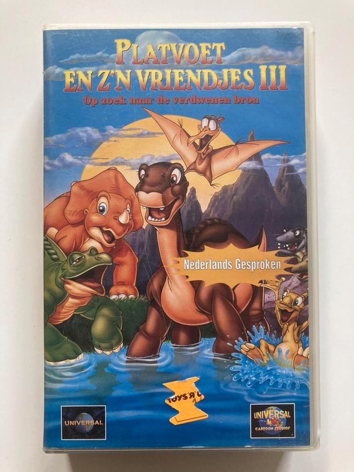 PLATVOET EN ZIJN VRIENDJES 3 (VHS), Cd's en Dvd's, VHS | Film, Gebruikt, Verzenden