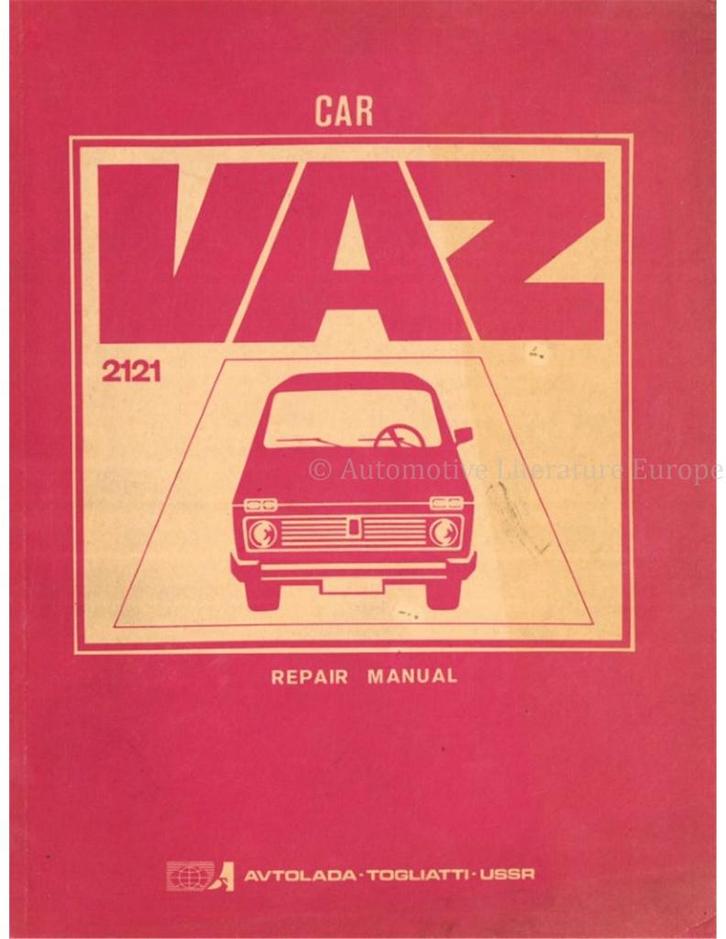 1990 VAZ 2121 (LADA NIVA) WERKPLAATSHANDBOEK ENGELS, Auto diversen, Handleidingen en Instructieboekjes