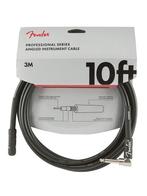 Fender Professional Series instrument kabel haaks 3m zwart, Muziek en Instrumenten, Verzenden, Nieuw