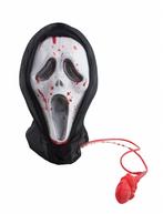 Scream masker met stromend bloed, Nieuw, Ophalen of Verzenden