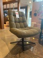 Draaifauteuil Job - Groen - WOOOD, Huis en Inrichting, Fauteuils, Nieuw, 75 tot 100 cm, Ophalen of Verzenden, Modern