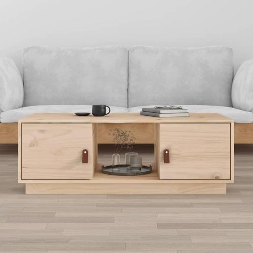 vidaXL Salontafel 100x50x35 cm massief grenenhout, Huis en Inrichting, Tafels | Salontafels, 100 tot 150 cm, Nieuw, Grenenhout