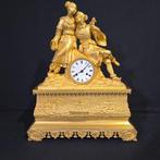 Figurale pendule Empire - Verguld brons - 1840 - Chinese, Antiek en Kunst