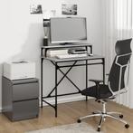 vidaXL Bureau 80x50x90 cm bewerkt hout en ijzer grijs sonoma, Huis en Inrichting, Verzenden, Nieuw