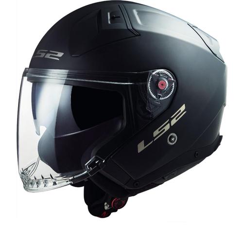LS2 OF603 Infinity II Solid Matt Zwart 06 Jet Helm, Motoren, Kleding | Motorhelmen, Jethelm, Heren, XXL, Nieuw met kaartje, Overige merken
