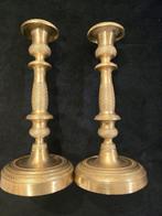 Kaarsenhouder (2) - Brons - Brons kandelaars empire