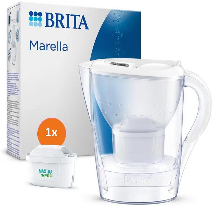 Brita Waterfilterkan Marella Wit 1051118 (Filtert PFAS), Witgoed en Apparatuur, Onderdelen en Toebehoren, Verzenden