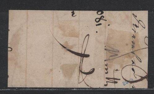 Baden 1861 - 6 kr. rechtstaand paar met fotobevestiging -, Postzegels en Munten, Postzegels | Europa | Duitsland