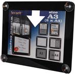Securit Raamdisplay A3 Zwart | Displaywinkel.nl, Verzenden, Nieuw in verpakking, Etalage