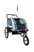 2-Zits Fietskar met Buggy Functie - Blauw | Tweedekansje..., Ophalen of Verzenden, Nieuw, Kinderkar, Viking Choice