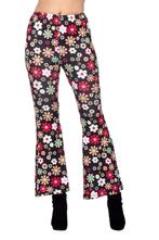 Hippiebroek Zwart met Kleurrijke Bloemen Dames, Kleding | Dames, Carnavalskleding en Feestkleding, Ophalen of Verzenden, Nieuw