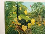 Henri Rousseau (1844-1910), after - Tigre attaquant un, Antiek en Kunst