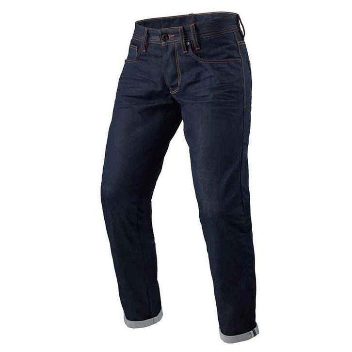 REVIT! Jeans Lewis Selvedge TF Donkerblauw L36 Motorjeans, Motoren, Kleding | Motorkleding, Heren, Nieuw met kaartje, Broek | textiel