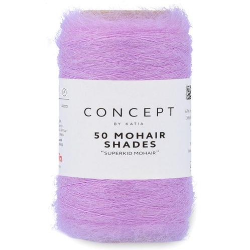 Katia Concept 50 Mohair Shades - 51 lavendel - Mohair Gare, Hobby en Vrije tijd, Breien en Haken, Ophalen of Verzenden