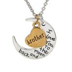 Fako Bijoux® - Ketting - Brother, I Love You To The Moon And, Verzenden, Nieuw