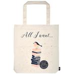 Tas - All I Want... - Biologisch Katoen - 39x42cm NIEUW, Sieraden, Tassen en Uiterlijk, Tassen | Schoudertassen, Ophalen of Verzenden