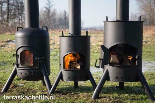 De stoerste terraskachel  houtkachel  terrashaard Topdesign!, Tuin en Terras, Tuinhaarden, Nieuw, Ophalen of Verzenden