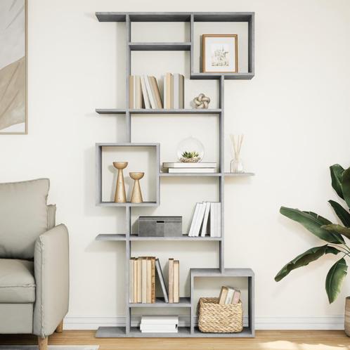 vidaXL Boekenkast 92x29x188 cm bewerkt hout betongrijs, Huis en Inrichting, Kasten | Boekenkasten, 75 cm of meer, Nieuw, Overige houtsoorten