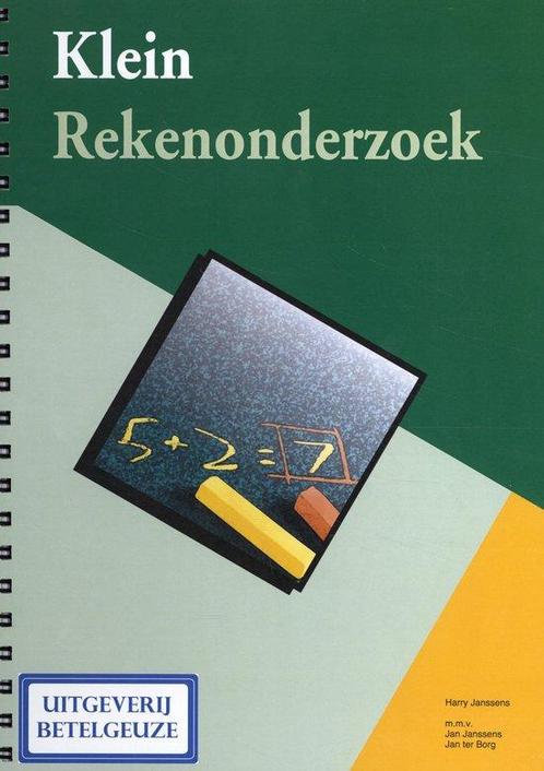 9789087080808 Klein rekenonderzoek H. Janssens, Boeken, Schoolboeken, Nieuw, Verzenden
