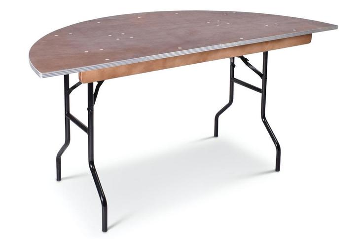 Inklapbare bankettafel Halfrond | 153 x 76cm, Huis en Inrichting, Tafels | Bijzettafels, Nieuw, Kunststof, Rond, Ophalen of Verzenden