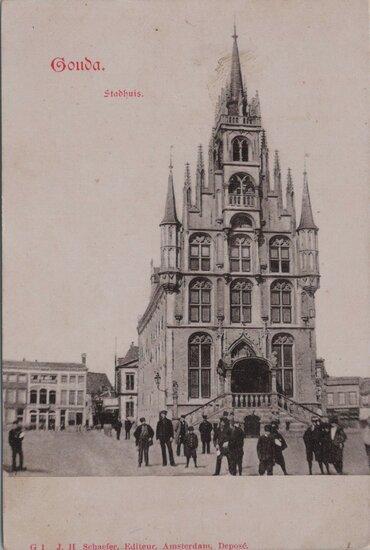 GOUDA - Stadhuis, Verzamelen, Ansichtkaarten | Nederland, Verzenden