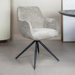 *WOONWINKEL* Tower Living Fondo Boucle Stoel Draaibaar Taupe, Verzenden, Nieuw