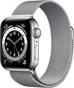 Apple Watch Series 6 40 mm kast van zilver roestvrij staal, Verzenden, Gebruikt