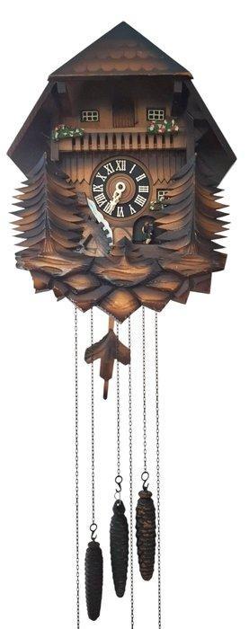 Koekoeksklok - Hout, Metaal, Messing - 1970-1980 - Muziek en, Antiek en Kunst, Antiek | Klokken