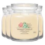 4x Yankee Candle Geurkaars Medium Jar Christmas Cookie 368 g, Nieuw, Verzenden