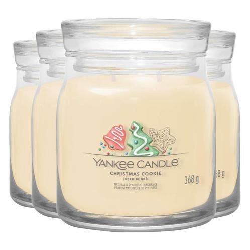 4x Yankee Candle Geurkaars Medium Jar Christmas Cookie 368 g, Sieraden, Tassen en Uiterlijk, Uiterlijk | Cosmetica en Make-up