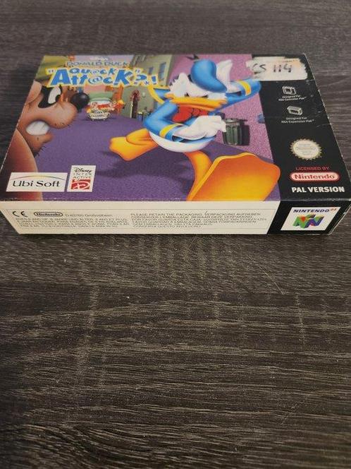 Nintendo - N64 - Donald Duck Quack Attack CIB - Videogame -, Spelcomputers en Games, Spelcomputers | Overige Accessoires