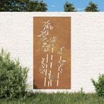 vidaXL Wanddecoratie tuin bamboe-ontwerp 105x55 cm, Verzenden, Nieuw