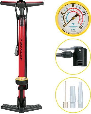 Dunlop fietspomp met drukmeter beschikbaar voor biedingen