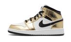 Air Jordan 1 Mid White Metallic Gold - maat 36.5 (Sneakers), Verzenden, Wit, Nieuw, Sneakers of Gympen