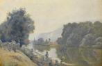 Maurice Gosselin-Parelle (1876 - 1931) - Brume sur la seine, Antiek en Kunst, Kunst | Schilderijen | Klassiek