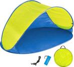 Tweedekans | Pop up strandtent beach shelter blauw-geel, Caravans en Kamperen, Tenten, Ophalen of Verzenden, Zo goed als nieuw