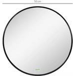Ronde Badkamerspiegel Ø50 cm met Zwart Frame, Huis en Inrichting, Verzenden, Nieuw