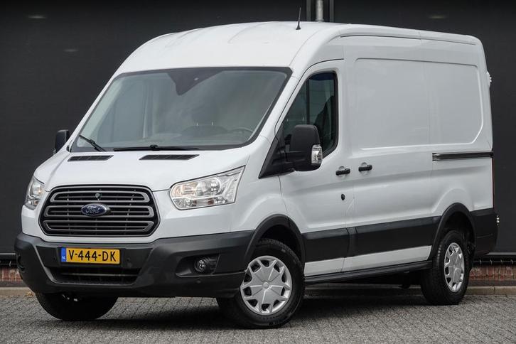 Ford Transit L2H2 2.0Tdci 130Pk | 350 | Trend | 2x Schuifdeu, Auto's, Bestelauto's, Lease, Overige kleuren, Handgeschakeld, Wit