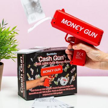 Cash gun with toy money beschikbaar voor biedingen