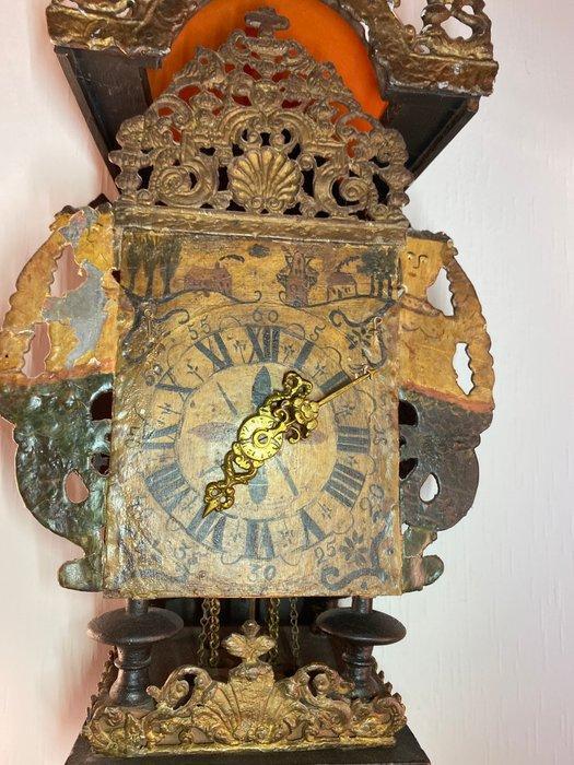 Friese stoelklok - Hout - 1800-1850, 1850-1900 - Friese, Antiek en Kunst, Antiek | Klokken