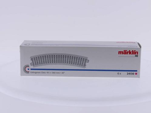 Schaal H0 Märklin 24130 Gebogen rails R1 360 mm (C-rails).., Hobby en Vrije tijd, Modeltreinen | H0, Wisselstroom, Analoog, Zo goed als nieuw