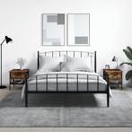 vidaXL Nachtkastjes 2 st 40x42x45 cm bewerkt hout gerookt, Huis en Inrichting, Minder dan 45 cm, Verzenden, Nieuw, Minder dan 55 cm