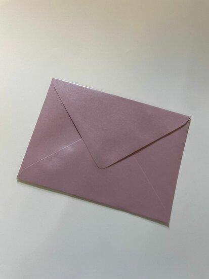 metallic roze enveloppen 13 x 18, Hobby en Vrije tijd, Kaarten | Zelf maken, Verzenden