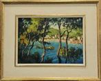 Josep Guardiola Torregrosa (1904-1983) - Tamariu entre pins, Antiek en Kunst, Kunst | Schilderijen | Klassiek