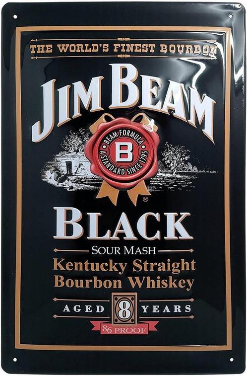 Jim Beam reclamebord, Verzamelen, Merken en Reclamevoorwerpen, Nieuw, Ophalen of Verzenden