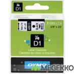 Dymo Tape D1 9mm x 7m Black/White Dymotype: 40913