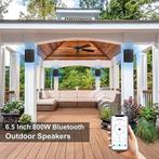 STUDIOFINIX - 800W Bluetooth Outdoor Luidsprekers - Set van, Verzenden, Zo goed als nieuw