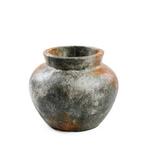 Vaas De Funky – terracotta in antiek grijs met, Huis en Inrichting, Verzenden, Nieuw